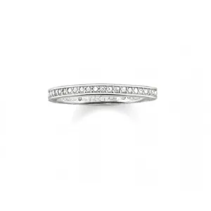 Thomas Sabo Silver Pavé Eternity Ring TR1983-051-14 Thomas Sabo Rings