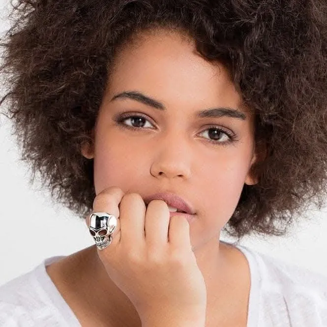 Thomas Sabo Silver Skull Ring TR1704-001-12 Thomas Sabo Rings