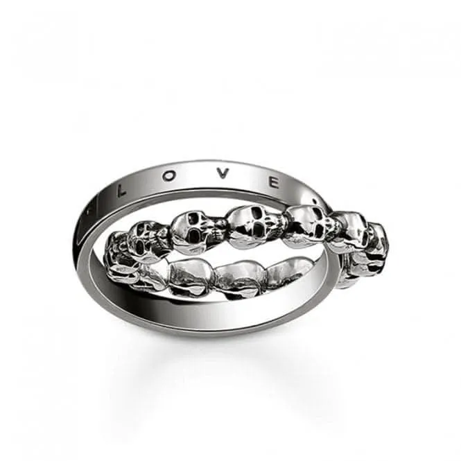 Thomas Sabo Skull Love Faith Hope Ring TR2103-637-12 Thomas Sabo Rings