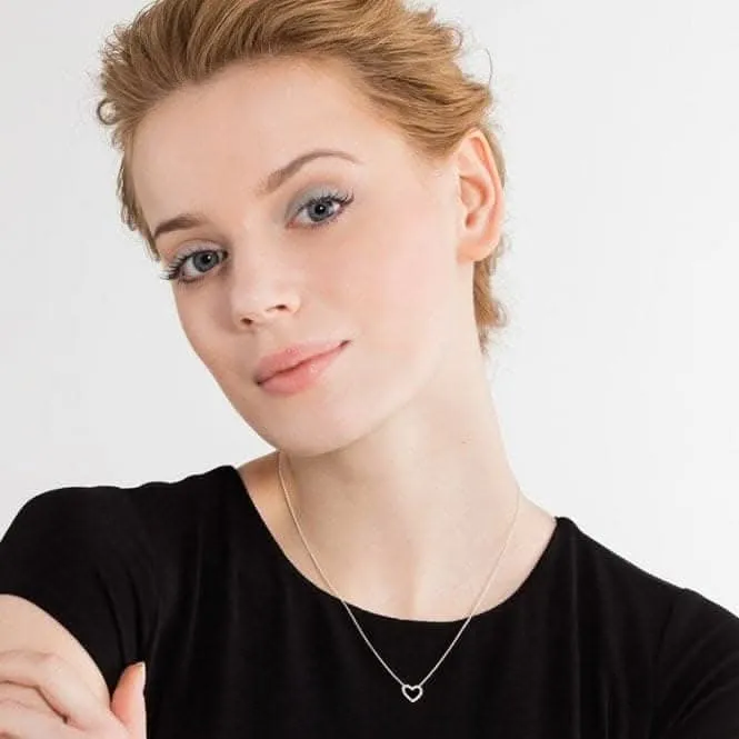 Thomas Sabo Sterling Silver Open Heart Necklace KE1554-051-14 Thomas Sabo Necklaces