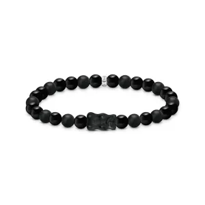 Thomas Sabo Womens Bracelets Bead Bracelet with Black Goldbear
