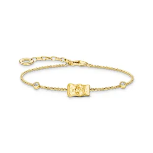 Thomas Sabo Womens Bracelets Bracelet with Gold HARIBO goldbear and zirconia