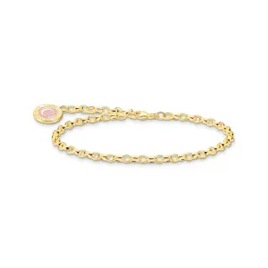 Thomas Sabo Womens Bracelets Charm bracelet with cold enamel gold plated