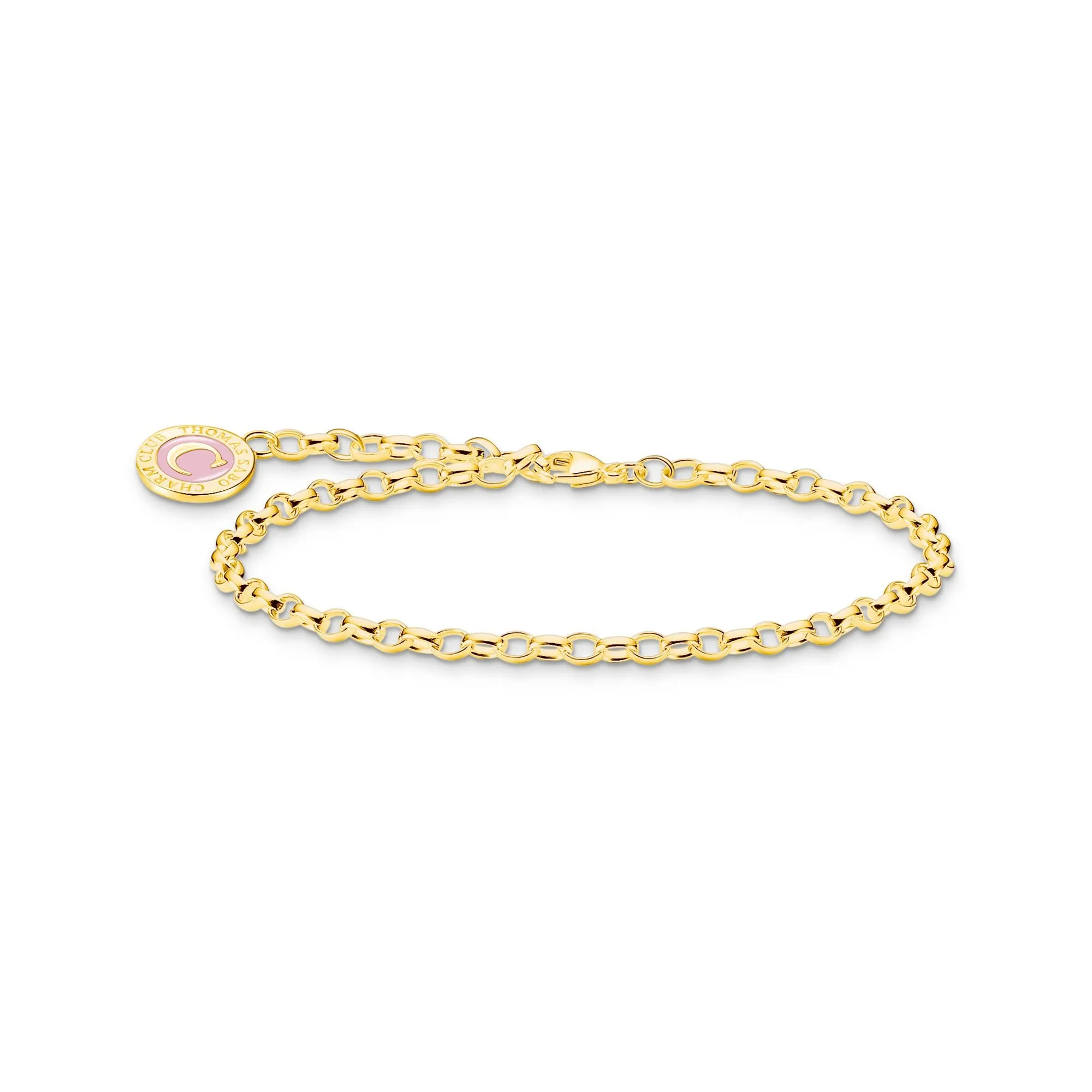 Thomas Sabo Womens Bracelets Charm bracelet with cold enamel gold plated