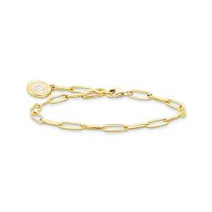 Thomas Sabo Womens Bracelets Charm bracelet with cold enamel gold plated