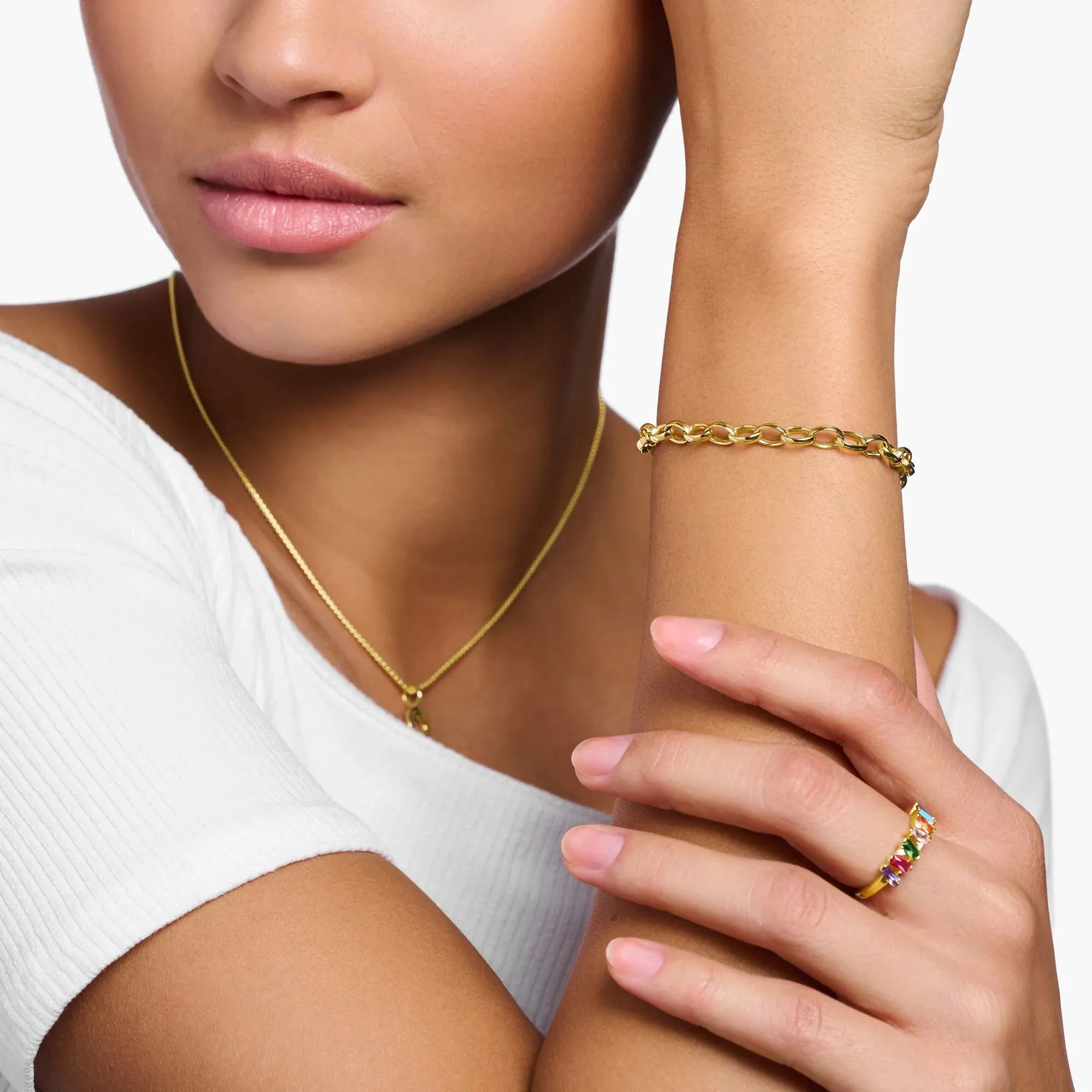Thomas Sabo Womens Bracelets Gold Belcher Bracelet