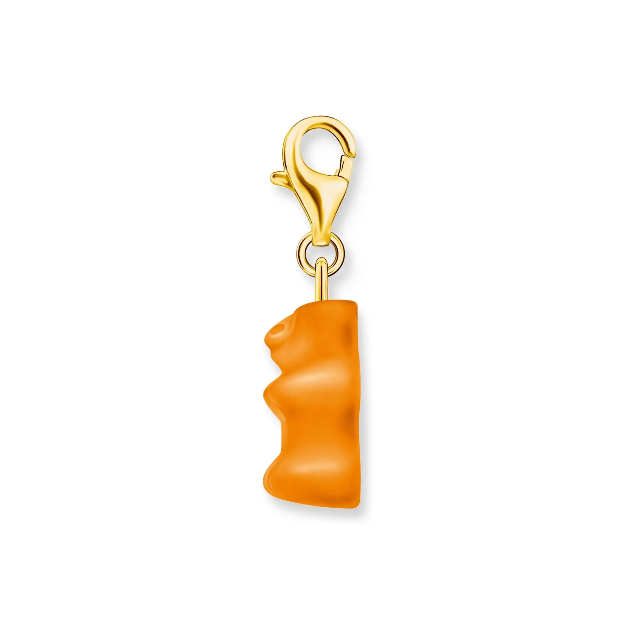 Thomas Sabo Womens Charms Jewellery Charm pendant goldbears in orange