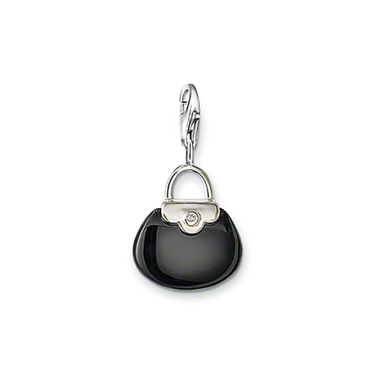 Thomas Sabo Womens Charms Jewellery Charm Pendant Handbag Obsidian