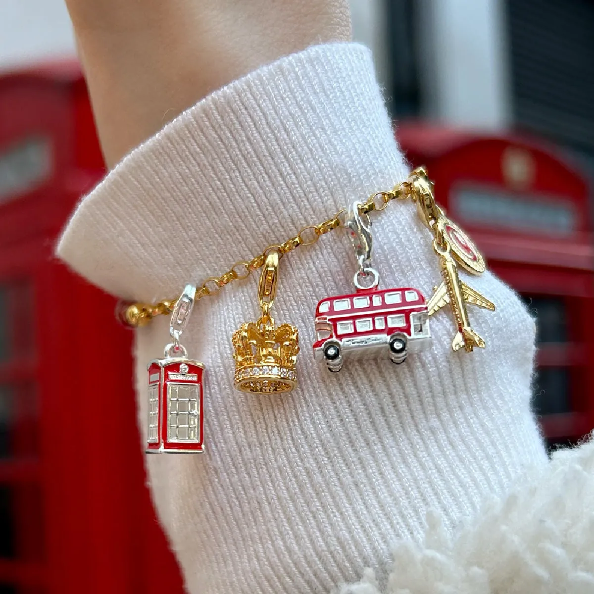 Thomas Sabo Womens Charms Jewellery Charm Pendant London bus