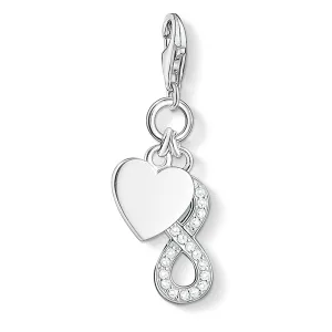 Thomas Sabo Womens Charms Jewellery Charm Pendant "Heart With Infinity"