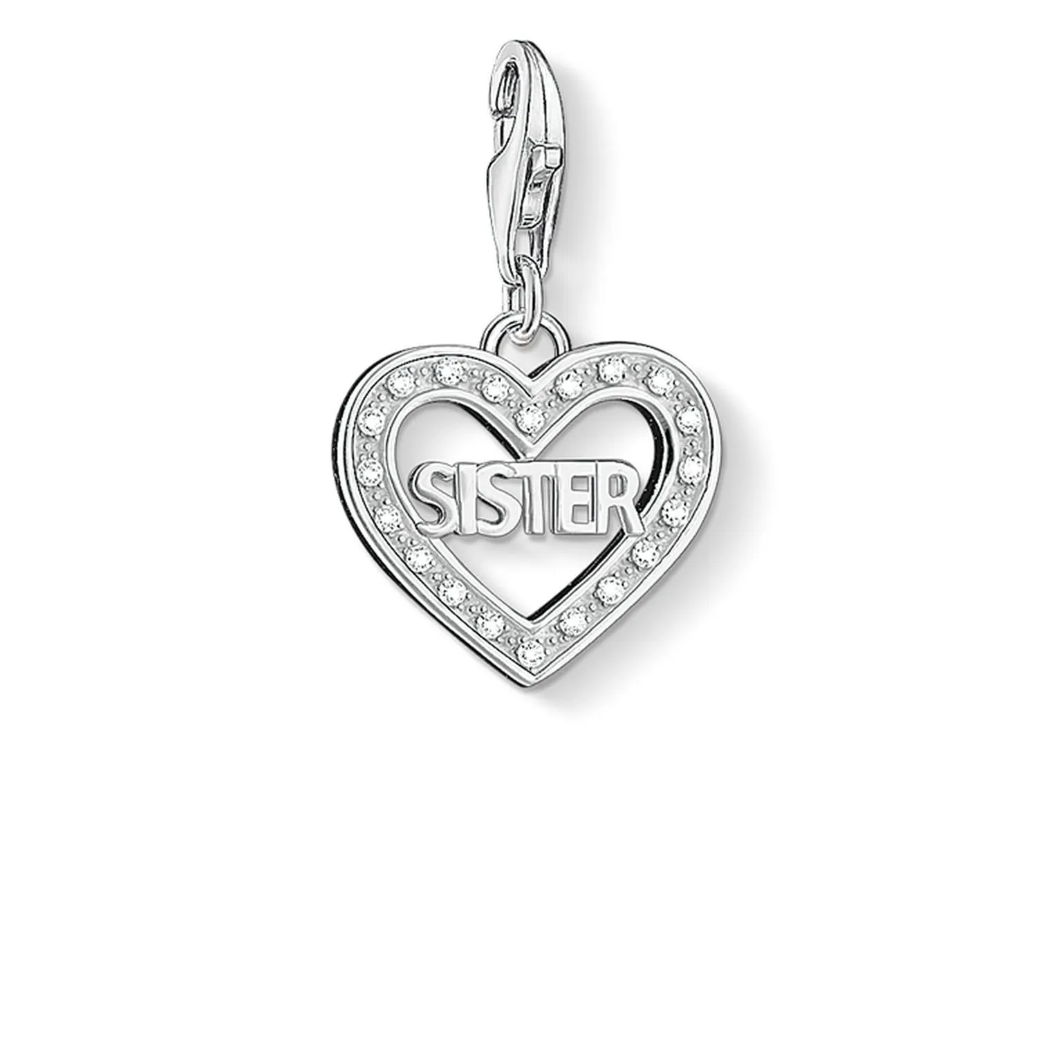 Thomas Sabo Womens Charms Jewellery Charm Pendant "SISTER"