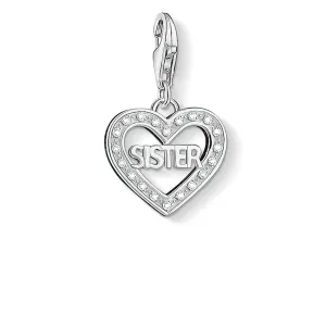 Thomas Sabo Womens Charms Jewellery Charm Pendant "SISTER"