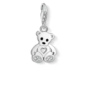 Thomas Sabo Womens Charms Jewellery Charm Pendant "Teddy Bear With Heart"