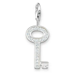 Thomas Sabo Womens Charms Jewellery Charm Pendant White Key
