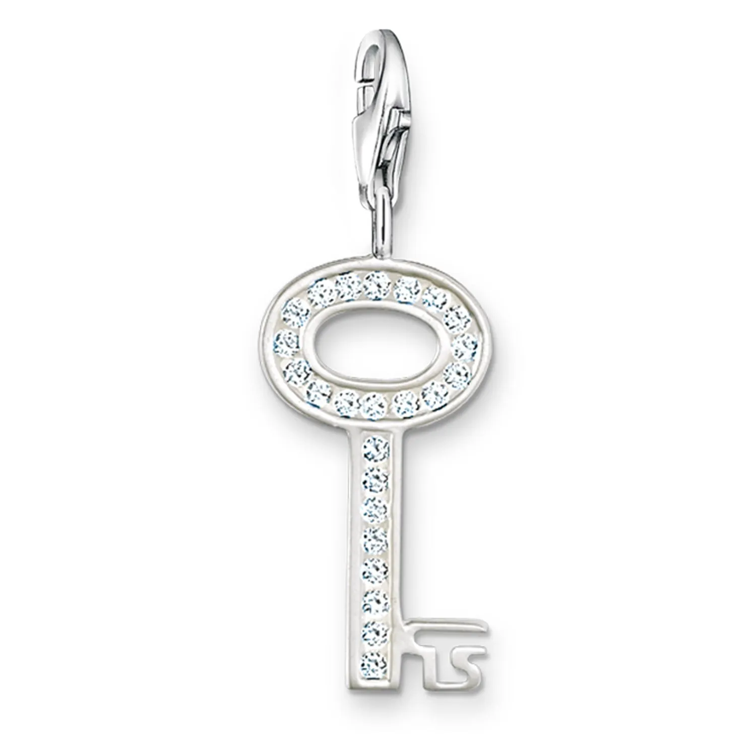 Thomas Sabo Womens Charms Jewellery Charm Pendant White Key