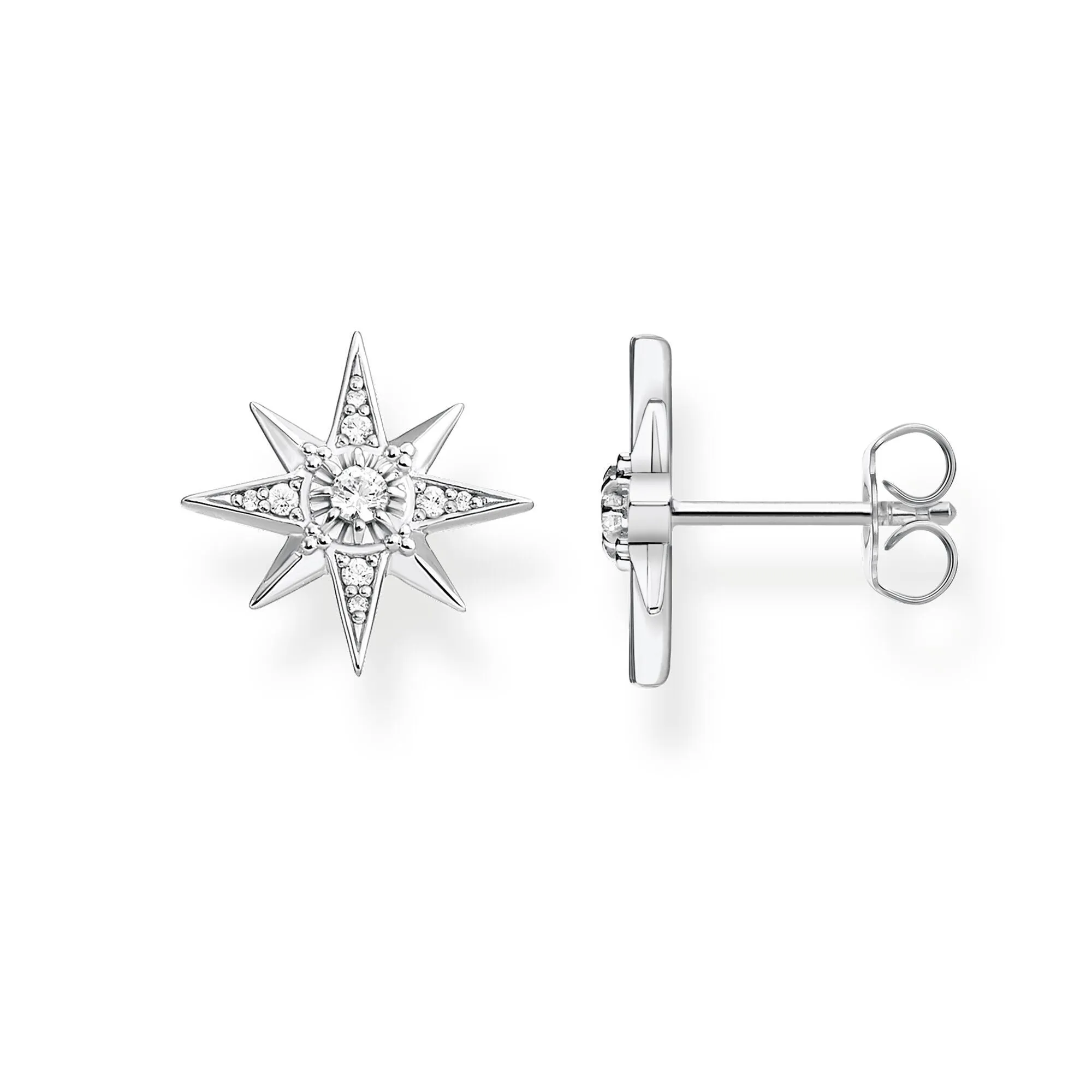 Thomas Sabo Womens Earrings Ear Studs Star Silver