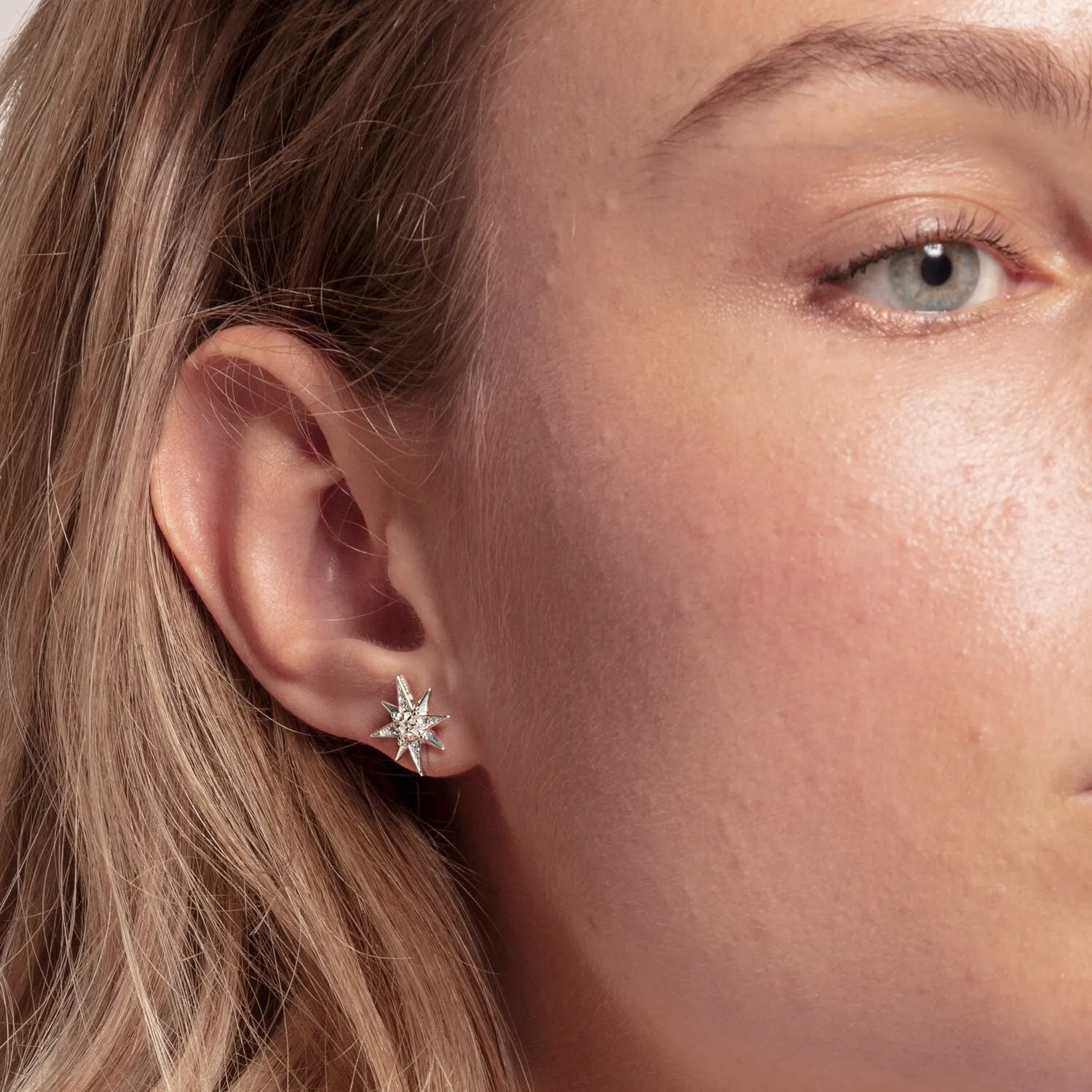 Thomas Sabo Womens Earrings Ear Studs Star Silver