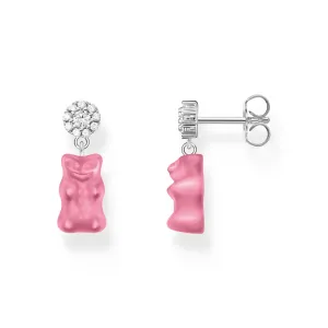 Thomas Sabo Womens Earrings Ear Studs with Pink Goldbears