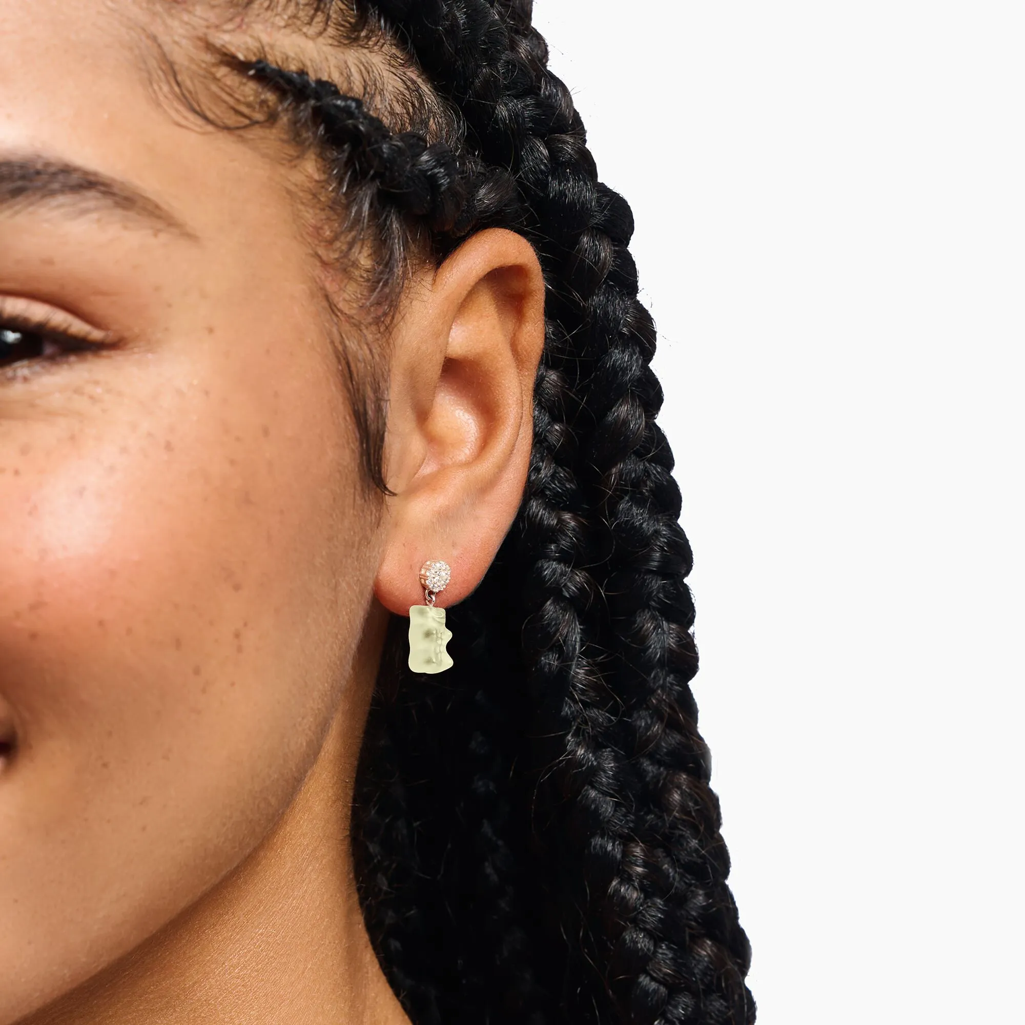 Thomas Sabo Womens Earrings Ear Studs with White Goldbears