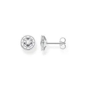 Thomas Sabo Womens Earrings Sparkling Circles Silver Earrings