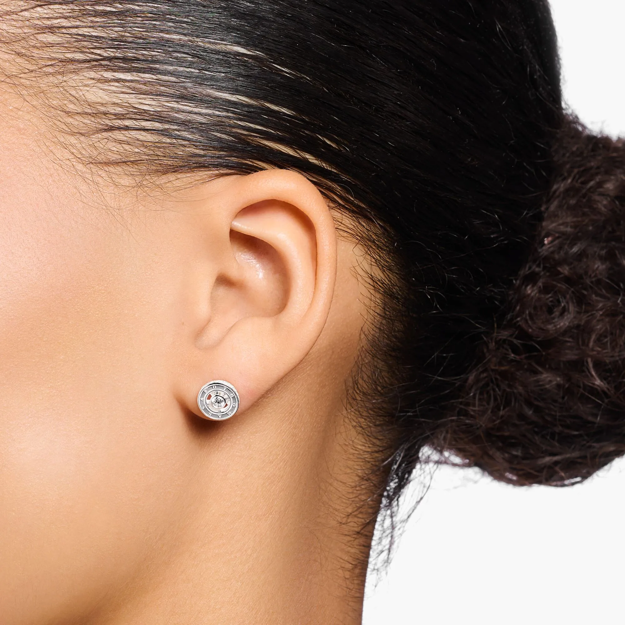 Thomas Sabo Womens Earrings Sparkling Circles Silver Earrings