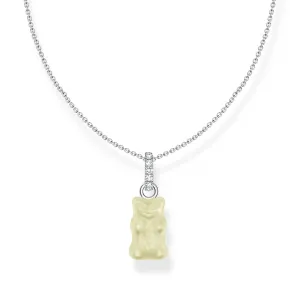 Thomas Sabo Womens Necklaces Necklace with white goldbears pendant and zirconia