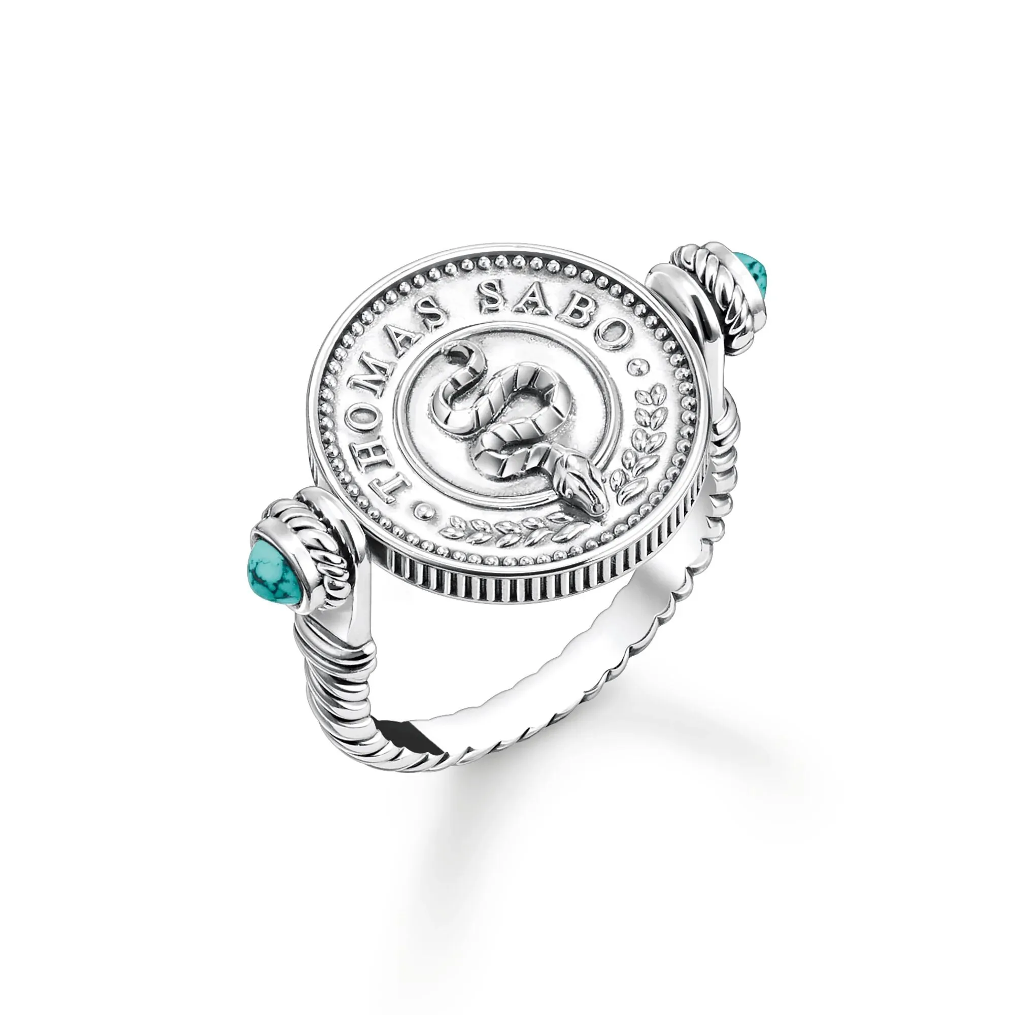 Thomas Sabo Womens Rings Abalone Coin Ring