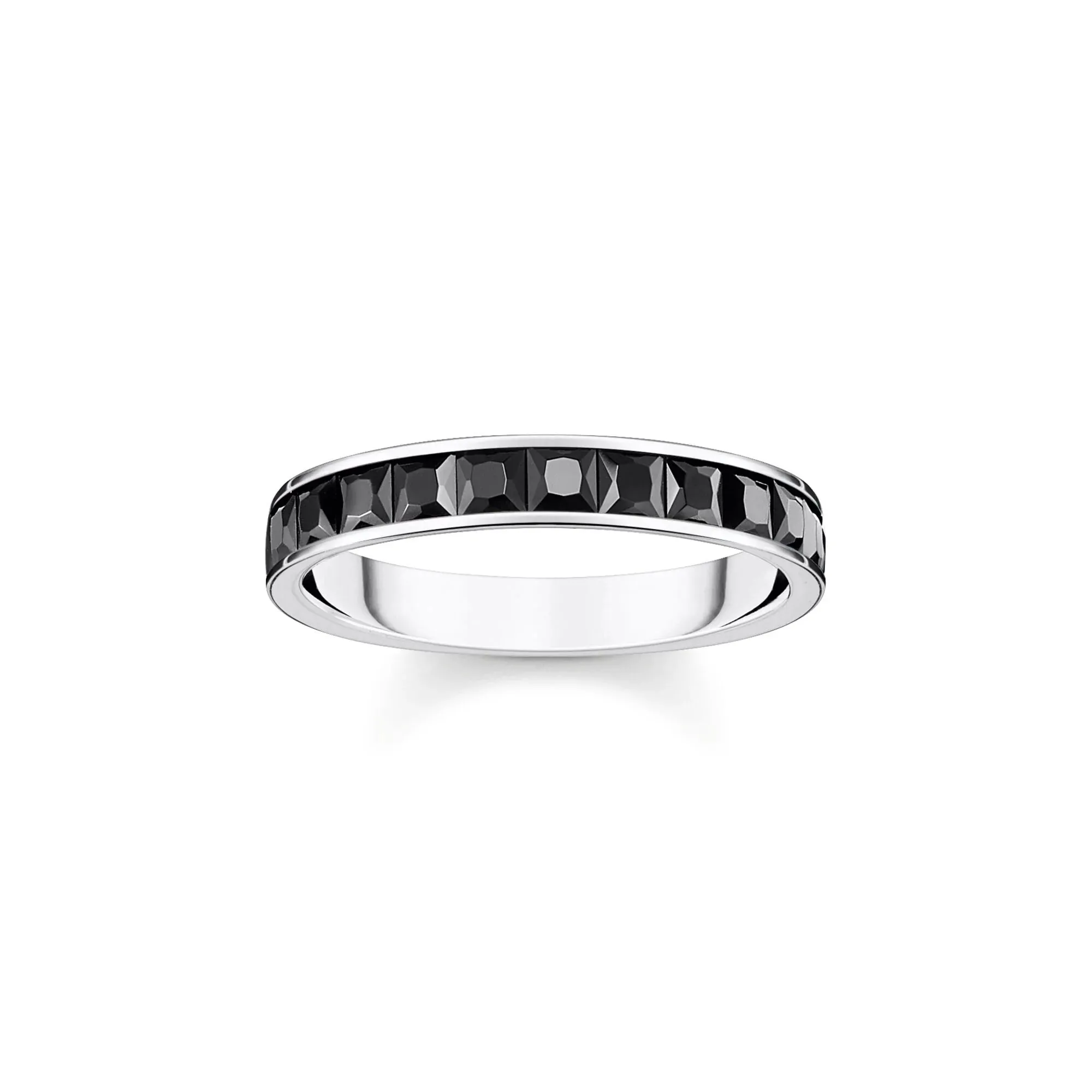 Thomas Sabo Womens Rings Heritage Black Stones Band Ring