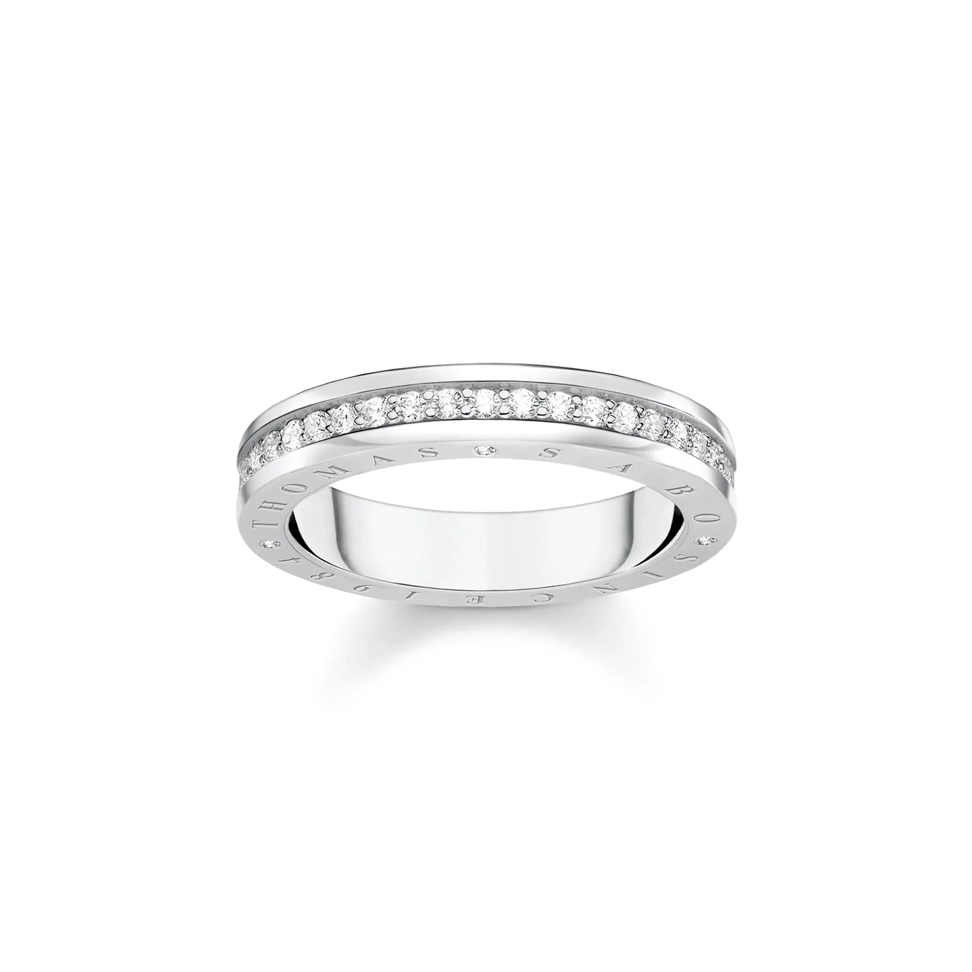 Thomas Sabo Womens Rings Sparkling Circles Silver Ring