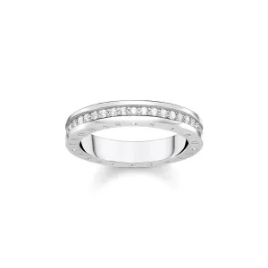 Thomas Sabo Womens Rings Sparkling Circles Silver Ring