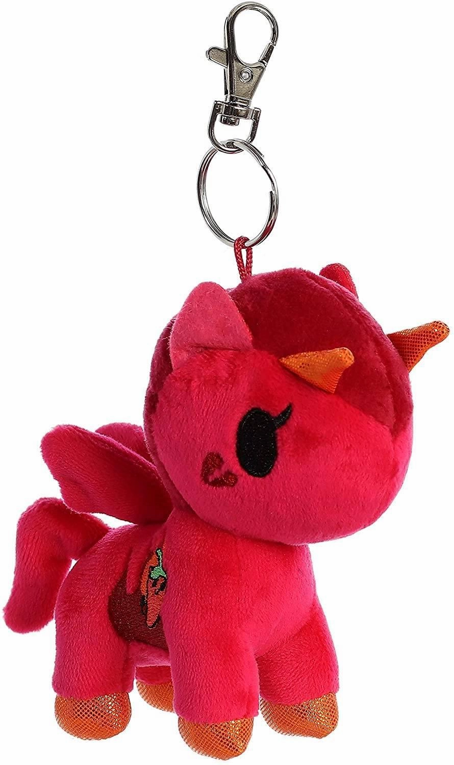 Tokidoki AURORA 60800 Plush Peperoni Red Unicorno Key Clip