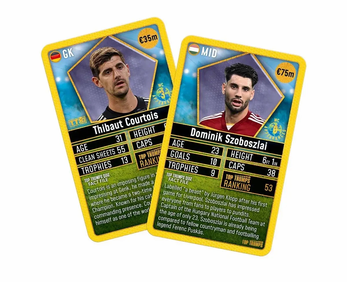 Top Trumps World Football Stars Top 200 Card Game - Pack 2