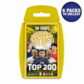 Top Trumps World Football Stars Top 200 Card Game - Pack 2