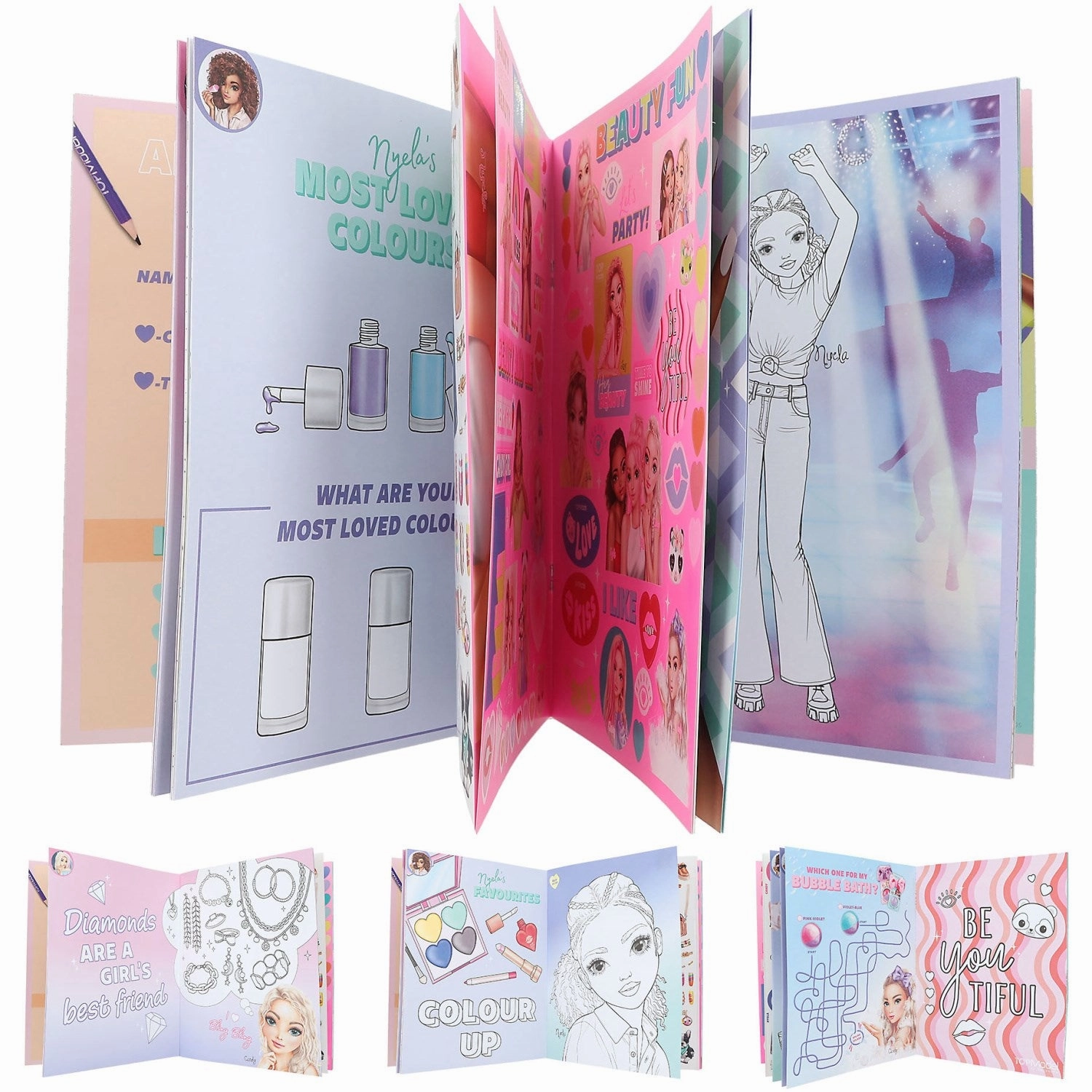 TOPModel Coloring Book Beauty Fun