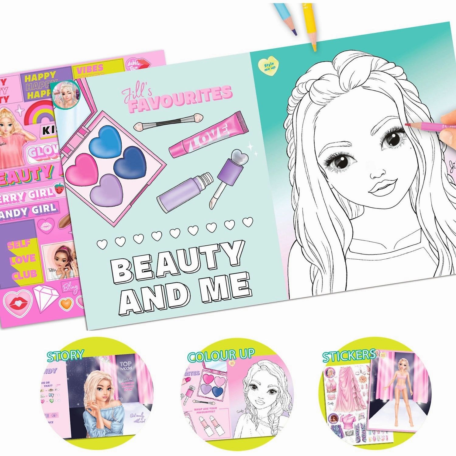 TOPModel Coloring Book Beauty Fun