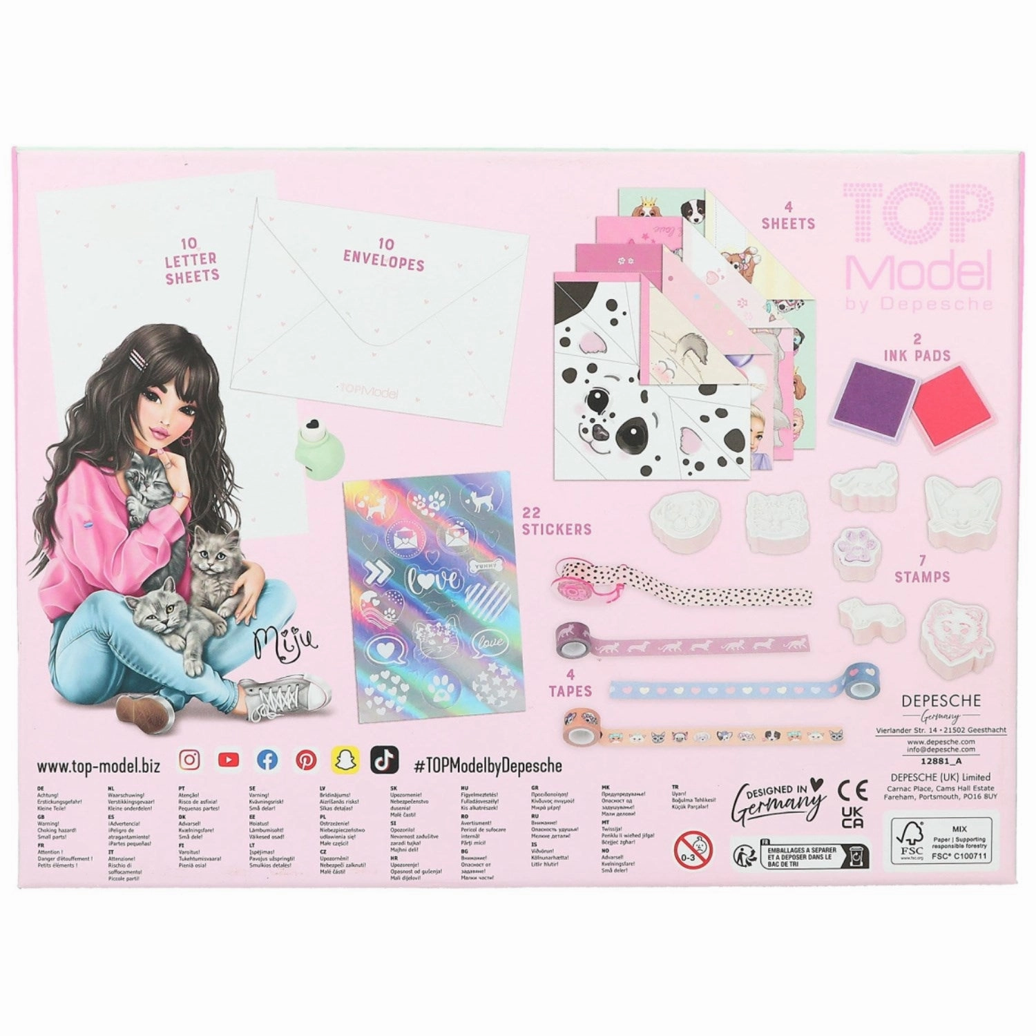 TOPModel Kreativt Brev Set Kitty And DAndgy