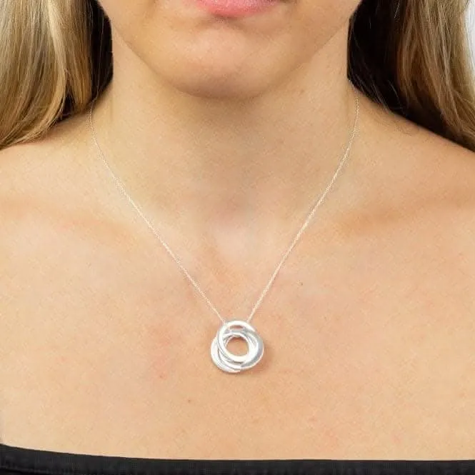 Triple Interlinked Circles Necklace N4454 Beginnings Jewellery