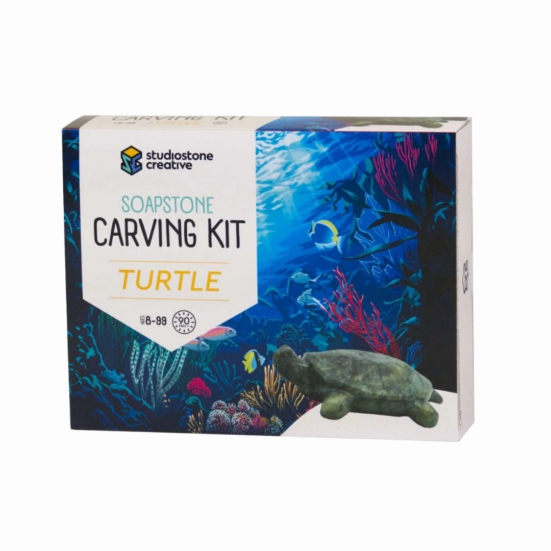 Turtle Soapstone Carving Kit