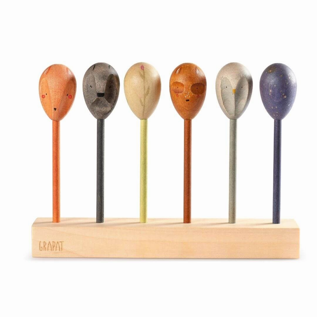 Twin Soul Wooden Puppets Set