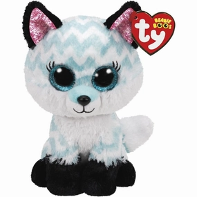 TY Beanie Boos Atlas - Aqua Chevron Fox Reg