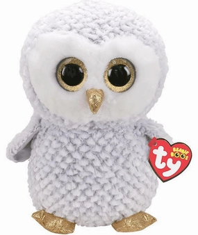 Ty Owlette White And Grey Plush 15cm
