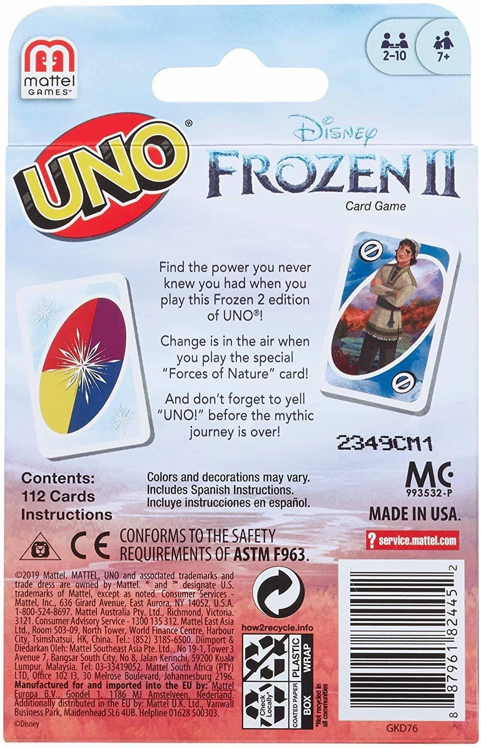 UNO GKD76 Disney Frozen II