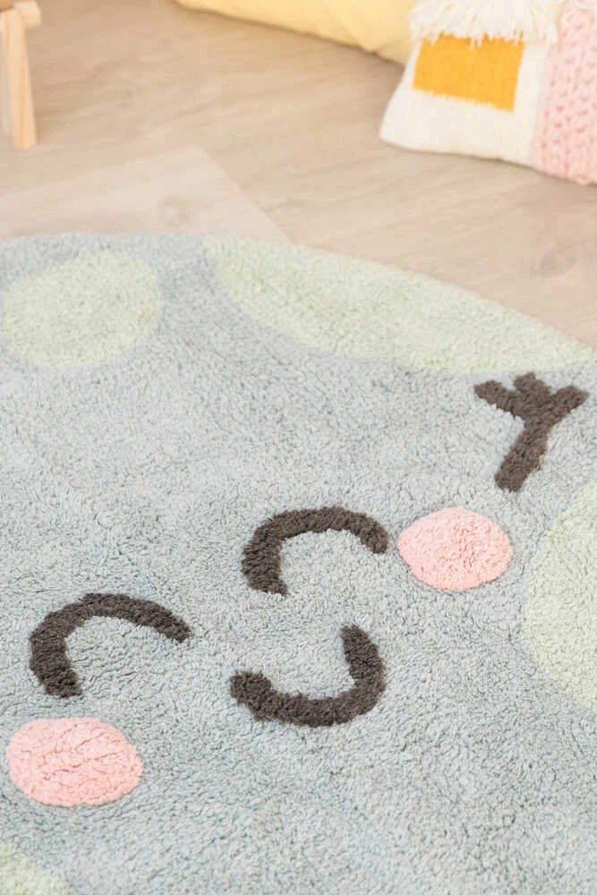 Washable Round Rug Big Big World