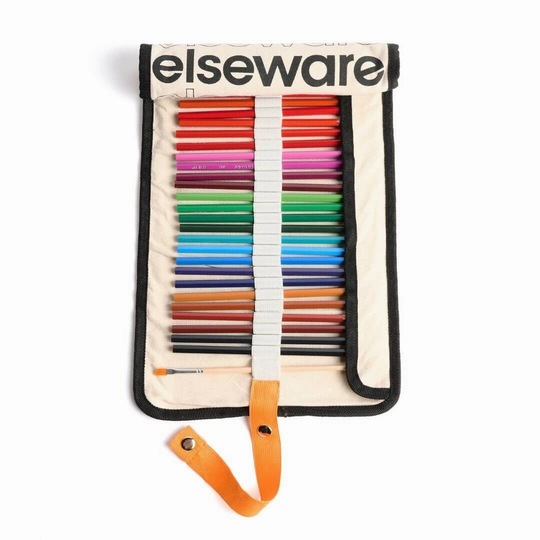 Watercolor Pencils with Canvas Rollup