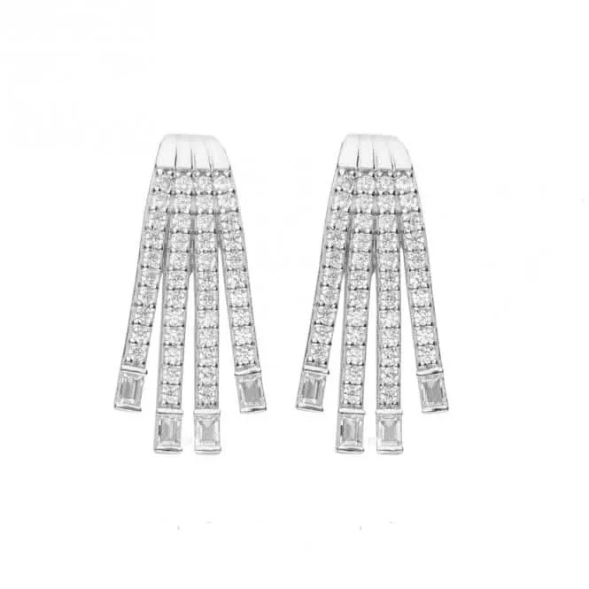 Waterfall Deco Earrings E6058 Diamonfire Jewellery