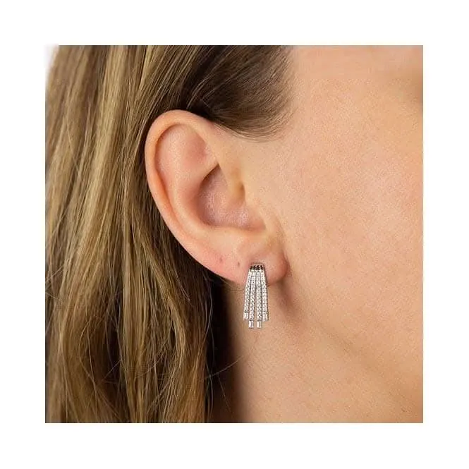 Waterfall Deco Earrings E6058 Diamonfire Jewellery