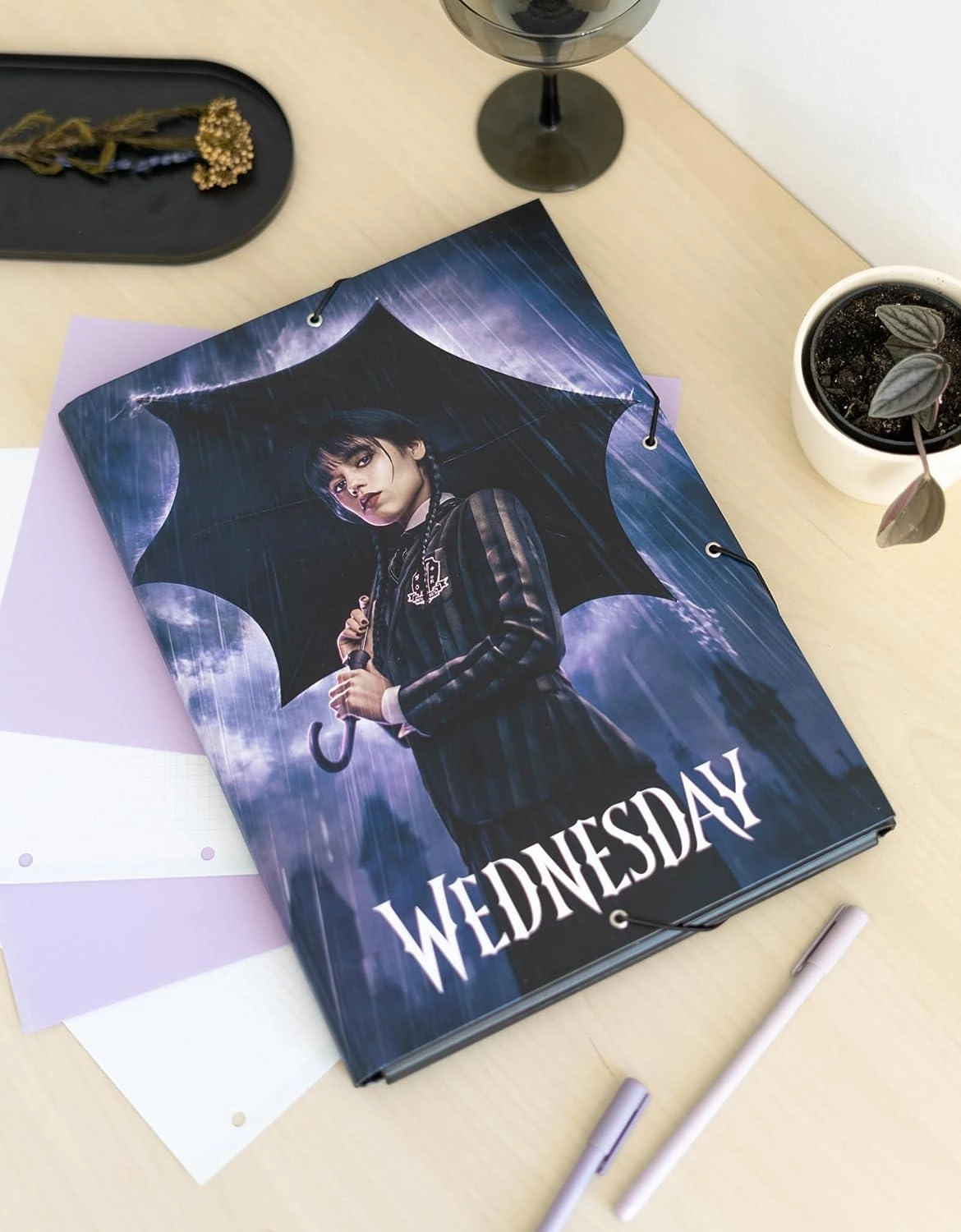 Wednesday Premium A4 File Folder