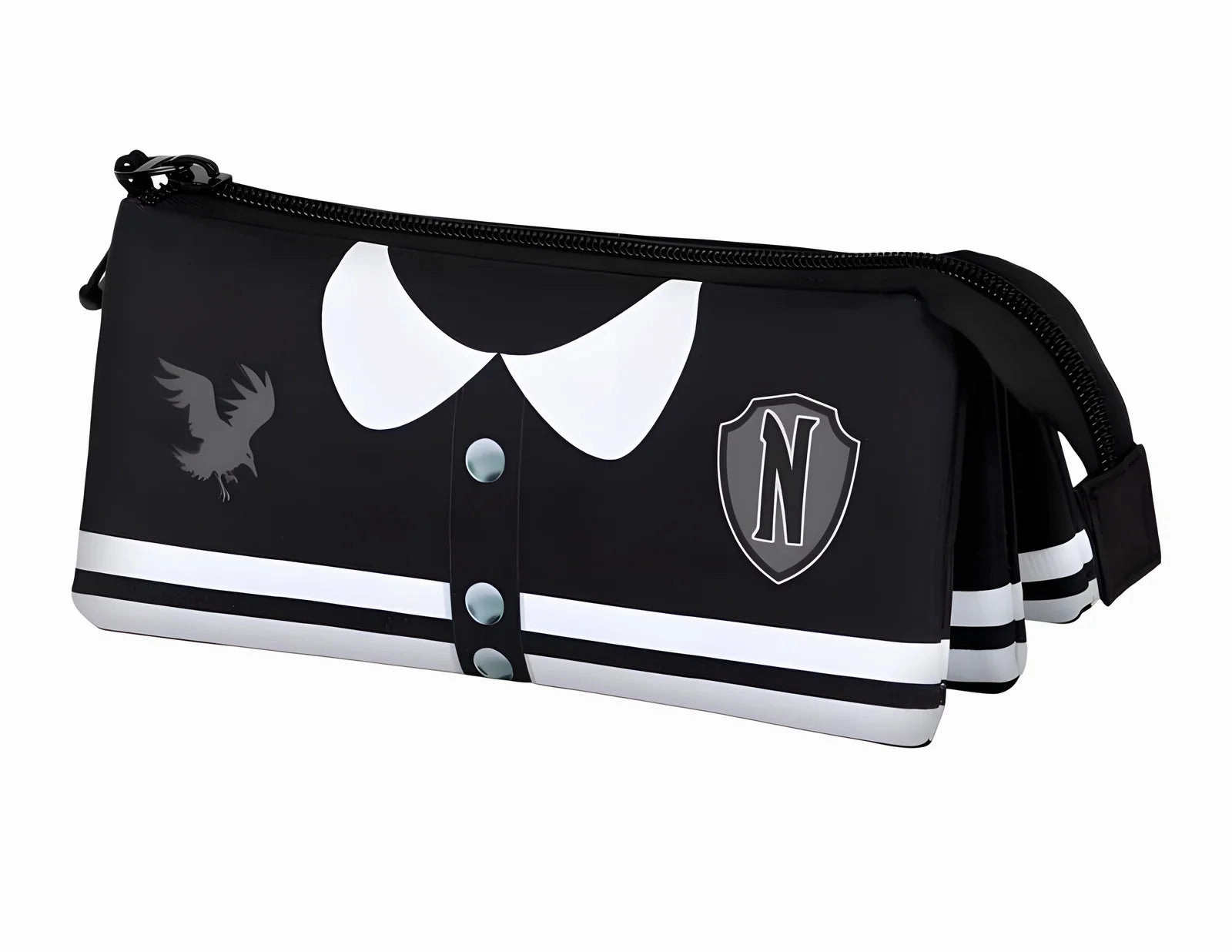 Wednesday Varsity Triple Pencil Case