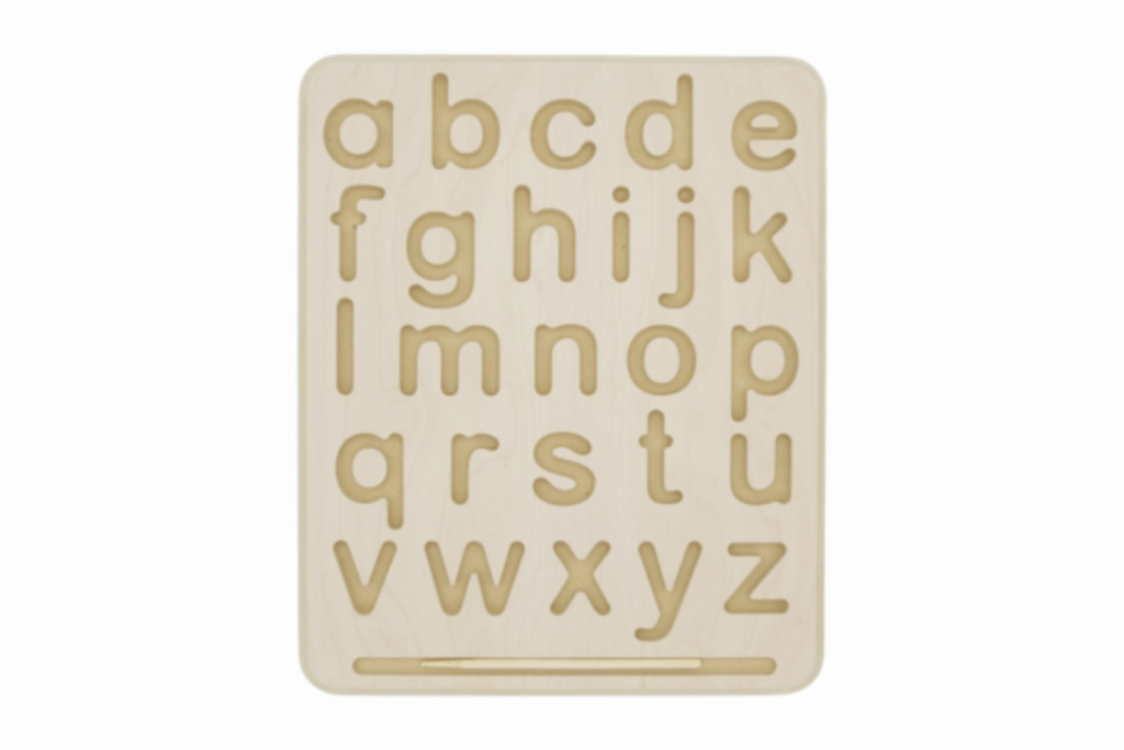 Wooden Alphabet Tracing Board (Uppercase and Lowercase)