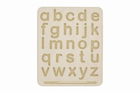 Wooden Alphabet Tracing Board (Uppercase and Lowercase)